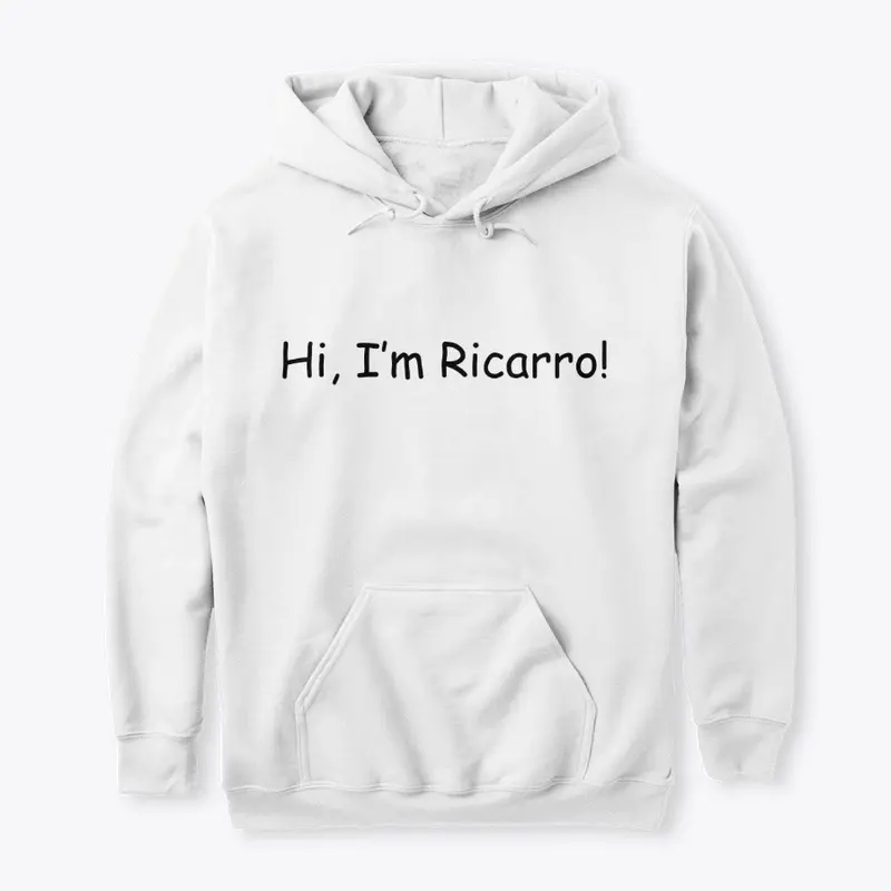 Hi I'm Ricarro (Black Text)